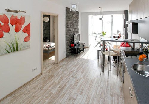 modern apartment interior by home remodeling Denver contractor