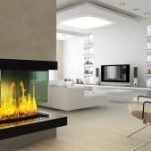 fireplace in new living room